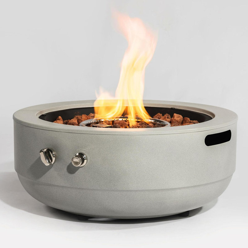 Small concrete round fire pit bowl