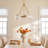 Wellington 6-Light Dimmable Drum Chandelier-1229060963