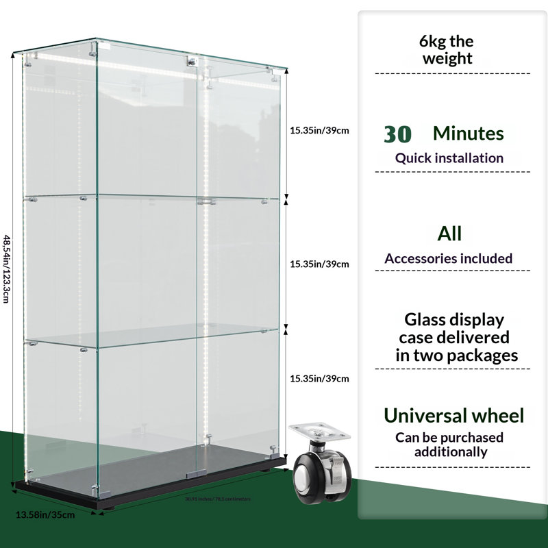 Display Cabinet, Black