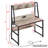 Metal Base Writing Desk with Power Outlet-315529022