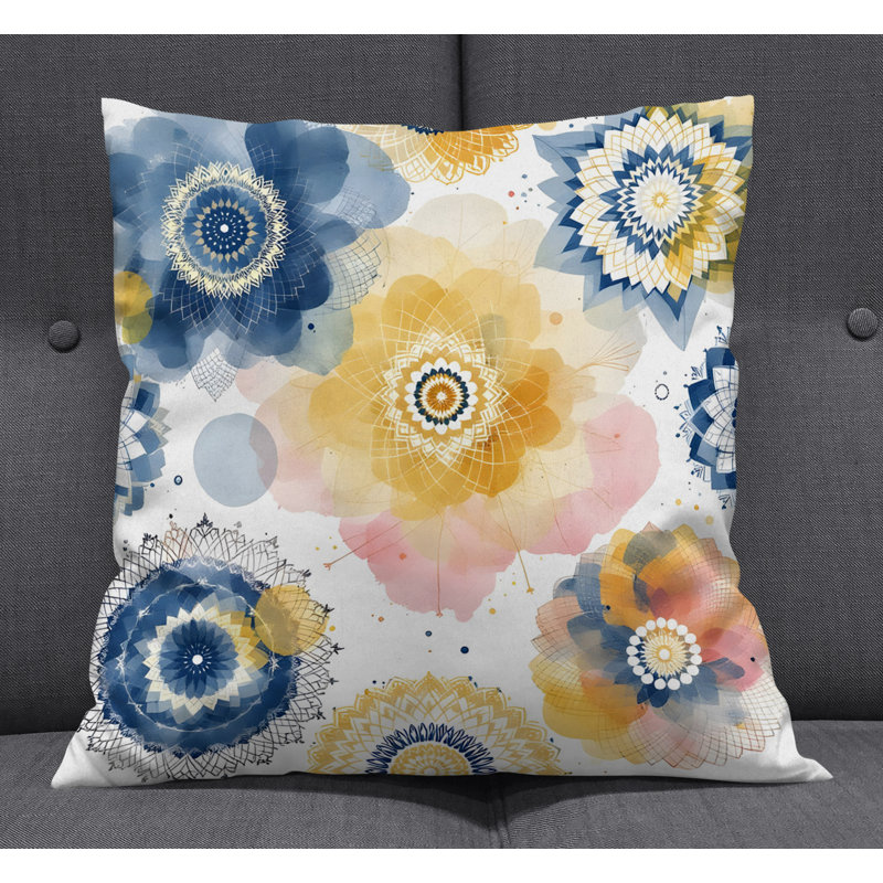 Coussin décoratif, Housse de coussin seulement - sans insert, H 16 po x l 16 po