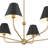 Ksyn 6 Light Vibrant Gold Chandelier-108892387