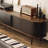 Simple design solid wood TV cabinet-106690876
