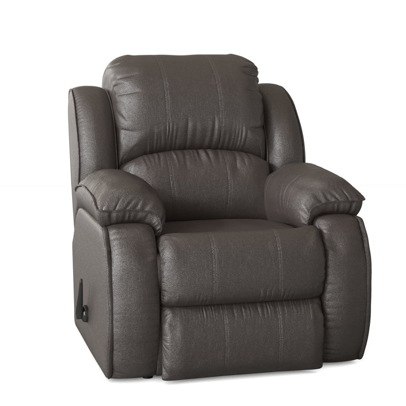 Fauteuil inclinable manuel berçant standard de 38 po de large Cagney, Ardoise Valentino