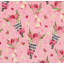 Très grand jeté décoratif rose Bouquet de fleurs Kate Aurora - 50 po x 70 po