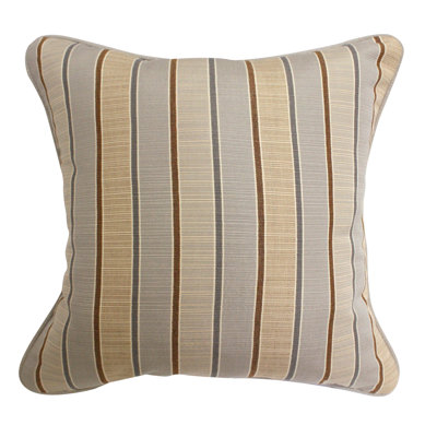 Striped Sunbrella® Outdoor Reversible Throw Pillow