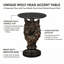 Table d'appoint Wolf Head Sculpture