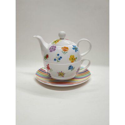 Lily Manor Gartner 300ml Stovetop Safe Floral Teapot