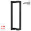 Poignée de porte noire matte à pousser / tirer - Poignée de porte longue contemporaine en acier inoxydable à poussoir pour porte d'entrée en verre-92480075
