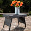 Table Pe, gris, l 24 po x P 16 po, H 15,75 po, structure en fer, sans assemblage pour accents de style Mid-Century gris, 24 po x 16 po x 15,75 po, avec nécessaire