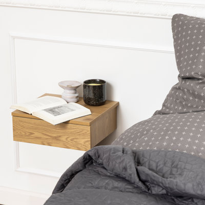 Saiba 37cm W Solid + Manufactured Wood Bedside Table