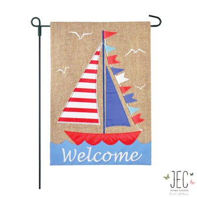 Double Sided 18'' H x 12.5'' W Polyester Garden Flag