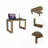 120 Writing Desk, Four Legs