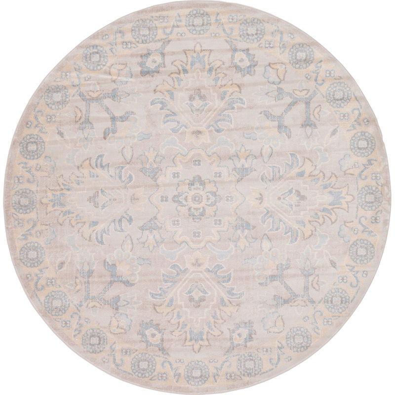 Antwaine Geometric Indoor Rug, Round 6'1"