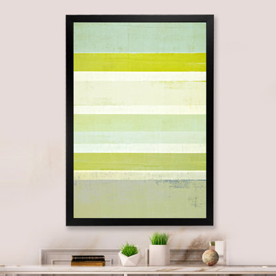 «Colorfields in Shades of Grey and Yellow IV», reproduction de cadre photo sur toile