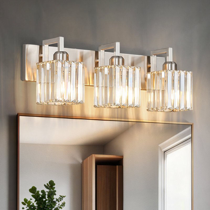 Kyneisha Vanity Light, 3 Lights, Sand Nickel