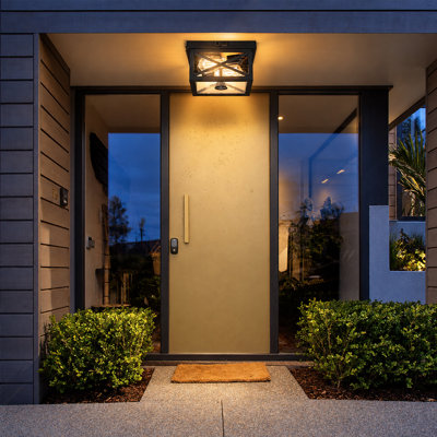 Black Outdoor Flush Mount