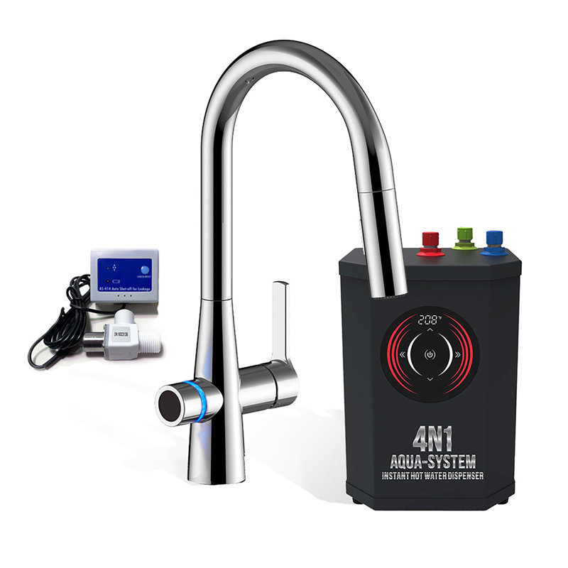 AquaNuTech Pull Down Touch Kitchen Faucet, Chrome