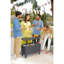 Table de bar d'extérieur semi-circulaire L 15,9 po x l 29,5 po Terance