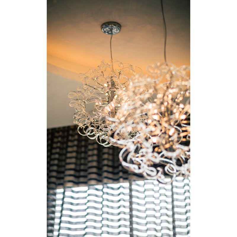 Astro 9 - Light Chandelier, Clear