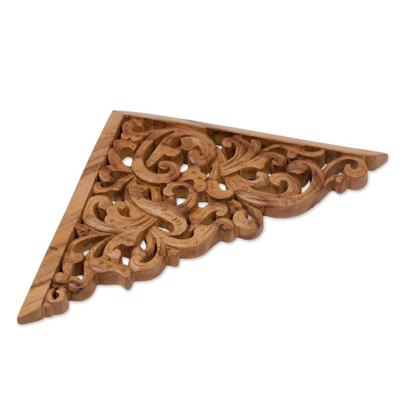 Handmade Traditional Abstract Wall Decor on Solid Wood