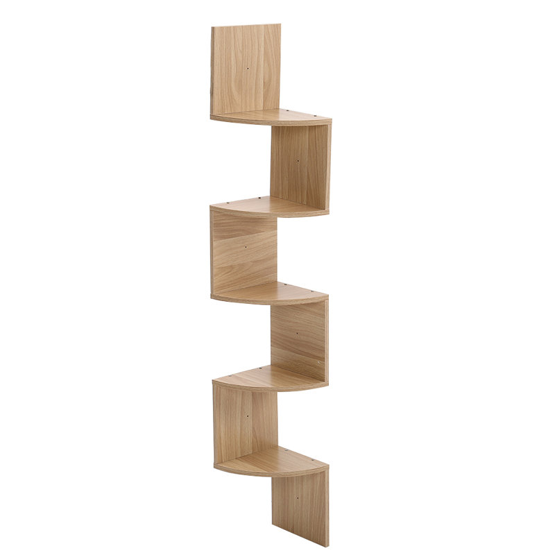 Spicer Corner Bookcase, (5 Shelves) 122cm. H x  19.5cm. W x 19.5cm. D