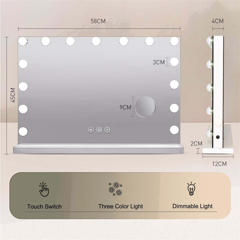 Demetrias Metal Rectangle Mirror