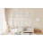 Wood Full Size House Bed With Guardrail And LED, White-1009718186