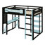 Lit mezzanine complet avec bureau, tablettes-1731659301