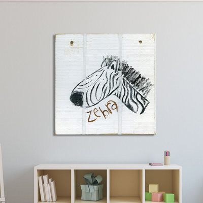 « happy zèbre » par erin burston, art sur toile