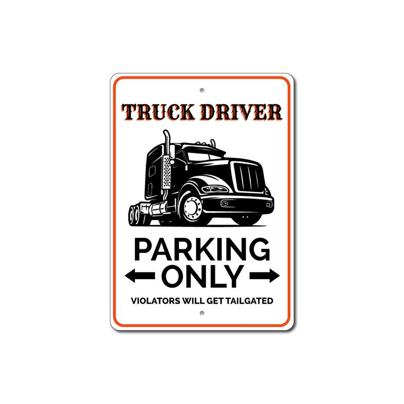 Enseigne de camion, H 18 po x l 12 po x P 0,06 po