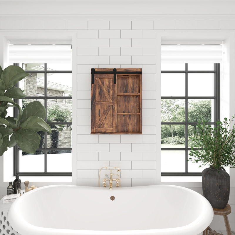 Wall Bathroom Cabinet, Brown