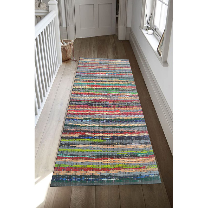Pablo Cotton Striped Indoor Rug, Runner 2" x 5"