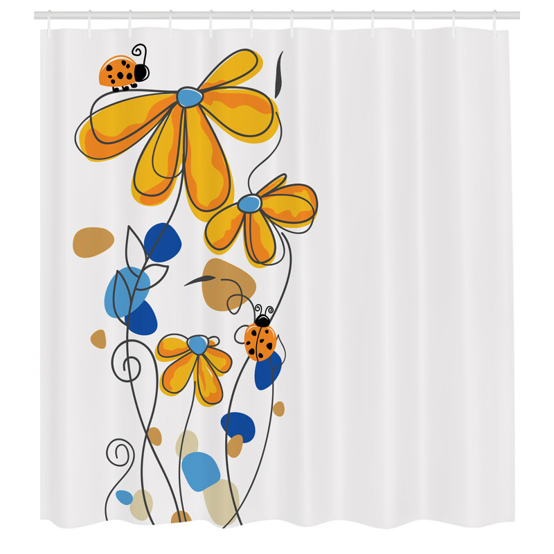 Ensemble de rideau de douche Kids, 69"H x 75"W, Bleu de cobalt