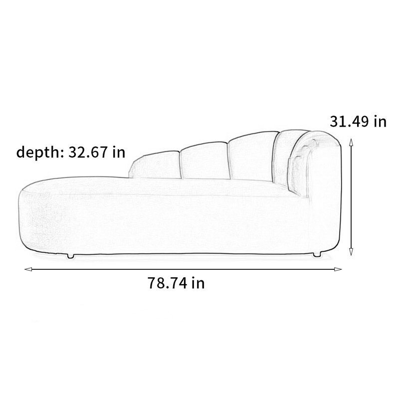 Chaise confortable en bois massif de haute qualité, Orienté à droite