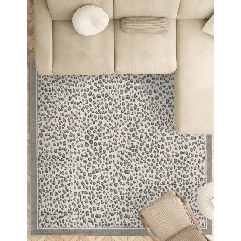 Pardus Teonni Rug, Gray, Square 7'10"
