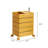 360° Rotating Nightstand Storage Cabinet Bedside Table With 5 Drawers Organizer-778520700