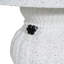 Berra MGO Outdoor Patio Side Table Umbrella Base With Sand-Filing Design, White Marble
