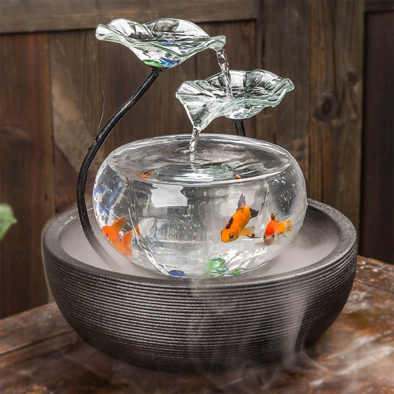 Aquarium en verre et fer