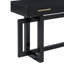 U_STYLE Élégante console à trois tiroirs, table d'entrée très longue pour le vestibule, le couloir, le salon, le vestibule, le couloir, avec finition noire + panneau de fibres à densité moyenne + finition Artsy, un meuble fonctionnel et élégant pour divers espaces intérieurs-1154034856