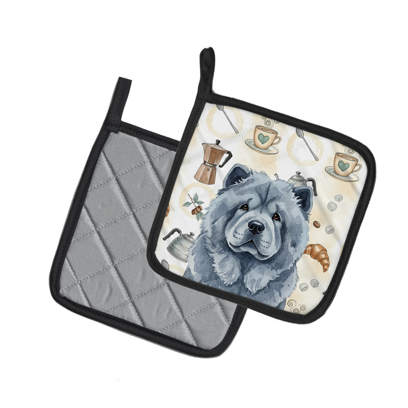 Paire de poignées Blue Chow Chow
