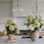 23" Artificial Light Green Potted Hydrangea Plant