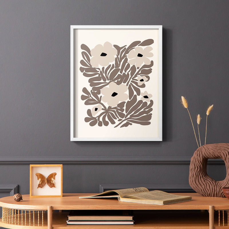 Matisse CC XXXVII, reproduction encadrée - bois massif, Blanc, H 10 po x l 8 po