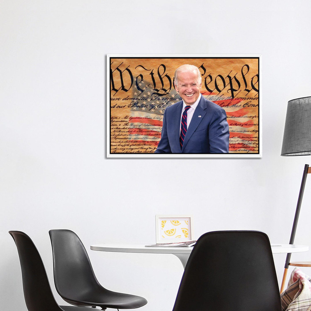 Joe Biden, President Elect, Former Vice President, With The Us Constitution Background 2020 von Panoramic Images - Galle...