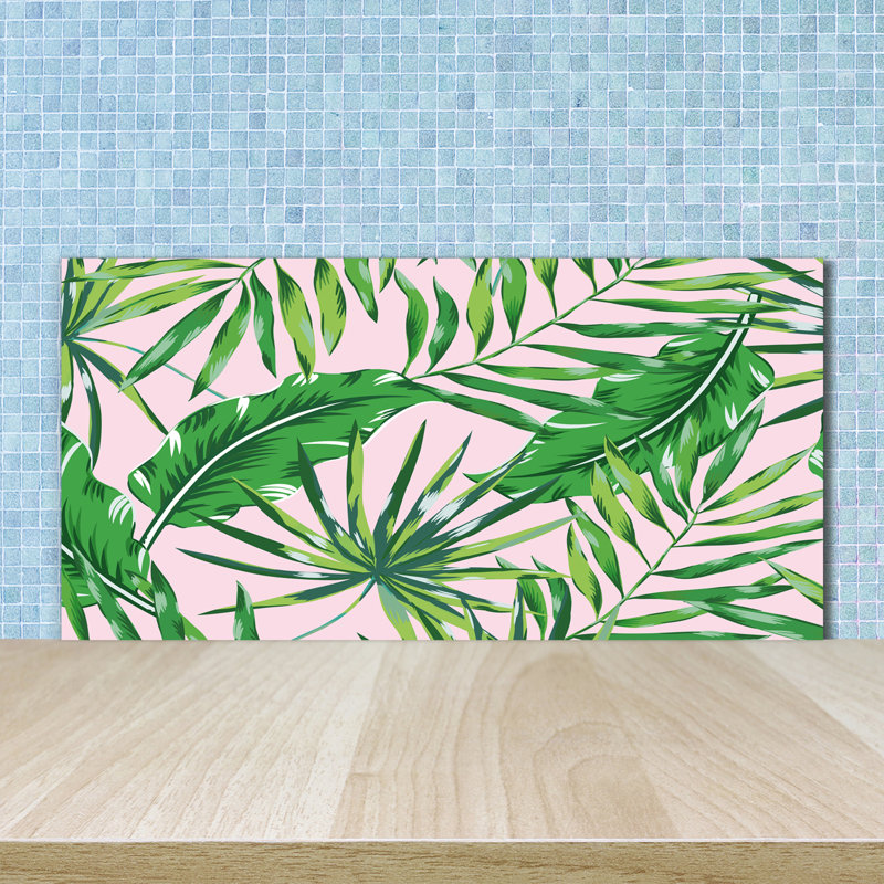 50cm W x 100cm L Glass Peel and Stick Panel