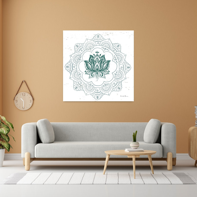 Mandala I, art de fleur de lotus, H 48 po x l 48 po