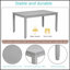 Ensemble de salle à manger moderne 5 pièces, table rectangulaire en bois avec 4 chaises rembourrées pour une salle à manger élégante et fonctionnelle-770354969-770354975