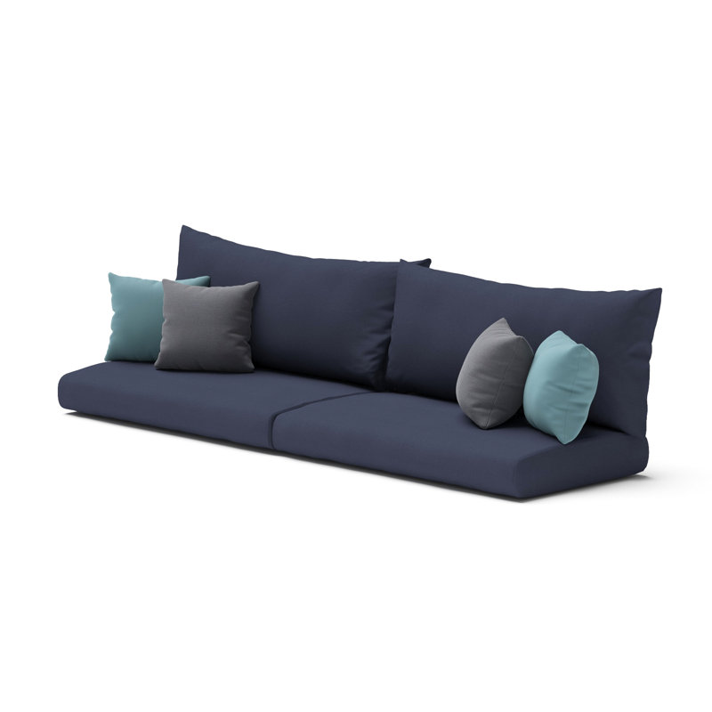 Housse de coussin d'intérieur Sunbrella, Oléfine bleu marine