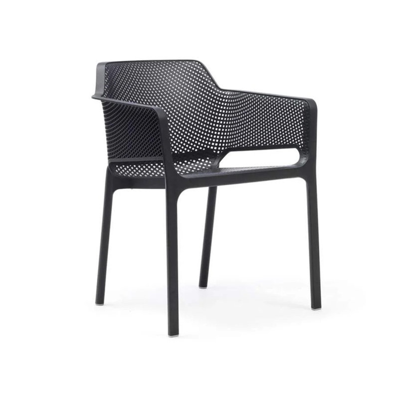 Outdoor Dining Armchair, Black