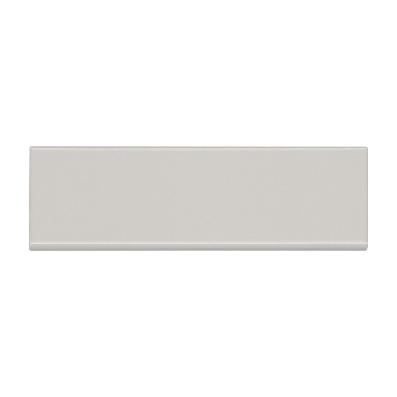 10" x 3" Ceramic Bullnose Tile Trim, Tender Gray